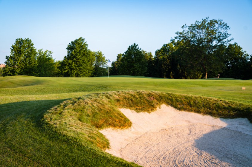 Photo of golf course sand pit