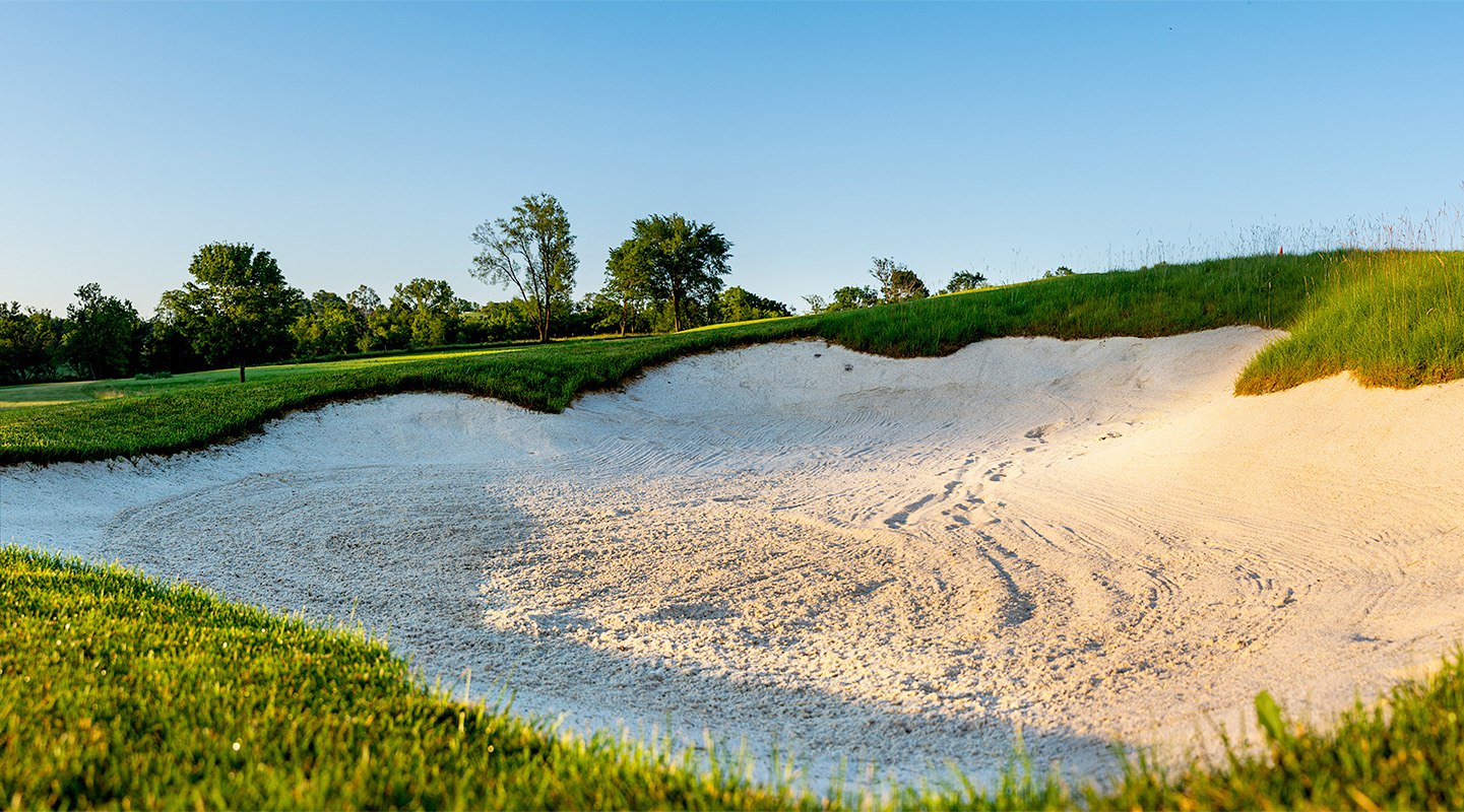 Photo of a golf course sand pit