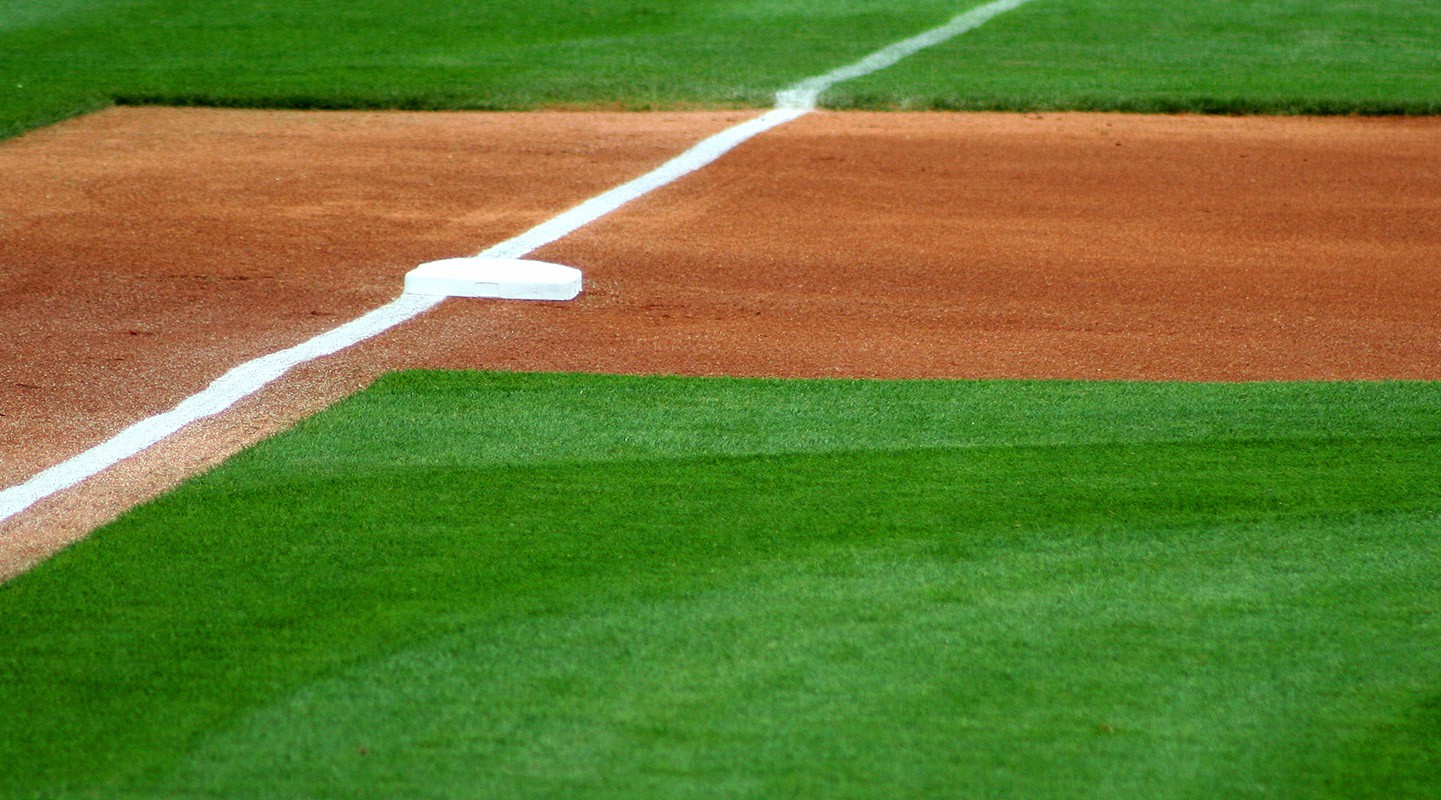 Photo of a baseball infield